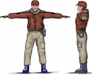 hero in normal cloth